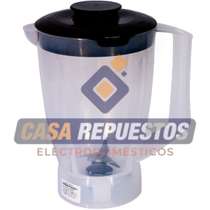 VASO DE LICUADORA WALITA DAILY PRO BLEND 4 / RI 2110 500W / RI 2112 600W / RI2113 700W / TRANSLÚCIDO / TAPA NEGRA