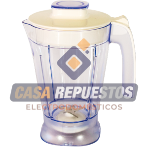 VASO DE PLÁSTICO PARA LICUADORA BA-41 PARA MODELO PHILIPS BASE CUADRADA