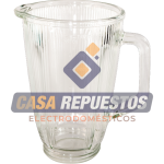 VASO DE VIDRIO DE LICUADORA  A-58 PARA MODELO NATIONAL RAYADO ANTIGUO